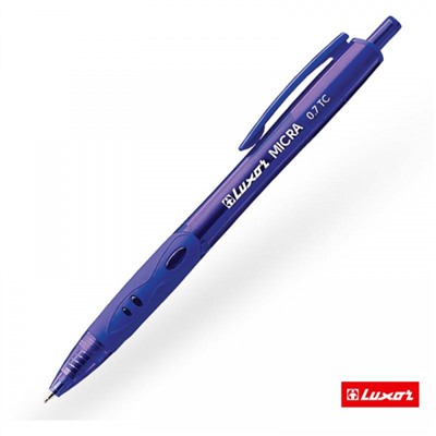 Ручка автоматическая шариковая 0.7мм "МИКРО/Micra" 1782 синяя Luxor