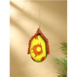 Подвесной декор «Скворечник», 23×15×18 см, дерево, жёлто-коричневый