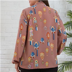 Жакет, текстиль, капучино