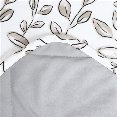 Покрывало евро LoveLife Leaflets, 200×230±5 см, жатка