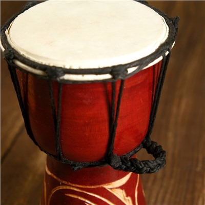 Сувенирный музыкальный инструмент «Барабан Джембе», 11.5×11.5×20 см, МИКС