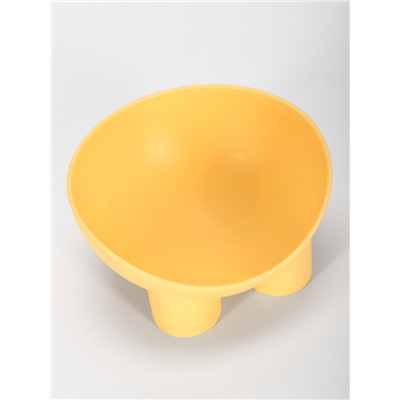 Миска для животных БЕГЕМОТ 0.3 л, Soft-touch, банановый