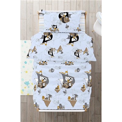 КПБ Коты-Пираты поплин 1,5 сп.