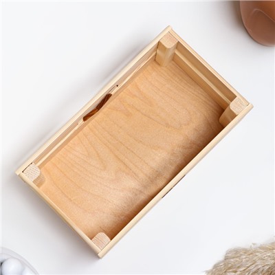 Подарочный ящик «Сердце», 24.5×13.5×9 см, деревянный