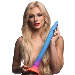 Фантазийный люминесцентный фаллоимитатор в форме змеи Makara Glow-in-the-Dark Silicone Snake Dildo - 46 см.