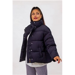 Стильная куртка Оверсайз арт.592 Евро-зима, демисезон (Черный)