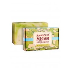 Крымское мыло Морская соль с водорослями (оливковое) 50гр