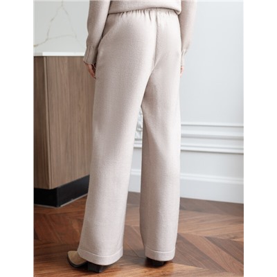 Прямые брюки из пряжи с кашемиром