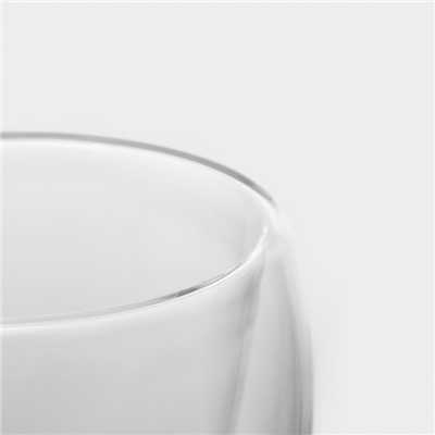 Набор стаканов с двойными стенками Magistro, 200 мл, 8.3×8.2 см, 2 шт., стекло, прозрачный