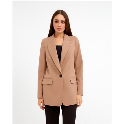 Пиджак женский однобортный MIST, размер 46, бежевый
