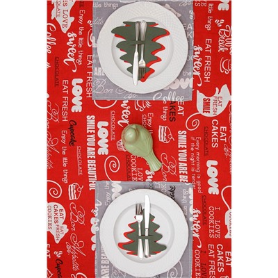 Скатерть Мари Санна Леттеринг 150х200 НАТАЛИ, 730046