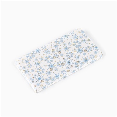 Коробка для шоколада новогодняя «Снежинки», 17×8.5×1.5 см