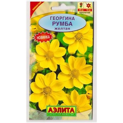 Георгина Румба Желтая (Код: 81704)