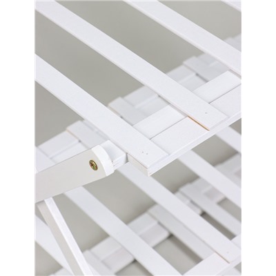 Подставка для цветов Greengo, 3 полки, 50×25×46 см, напольная, бамбук, белая