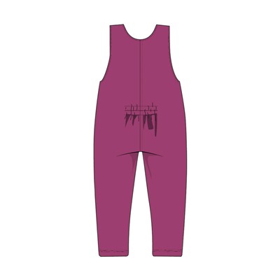 Полукомбинезон детский трикотажный для девочек