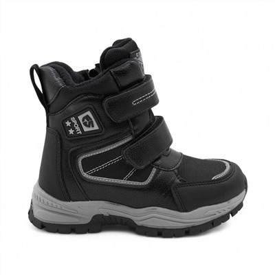 Ботинки мембранные на меху А6671-1 черные