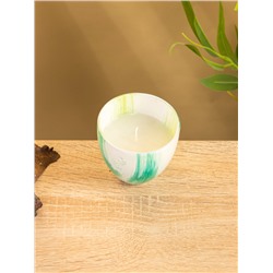 УЦЕНКА Свеча ароматическая в стеклянном подсвечнике, 85 г, чёрный бергамот