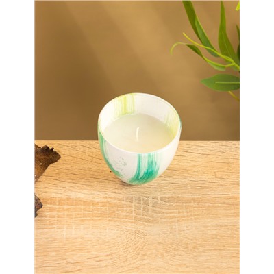 УЦЕНКА Свеча ароматическая в стеклянном подсвечнике, 85 г, чёрный бергамот