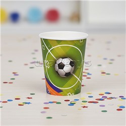 Набор посуды одноразовой "Футбол" стаканы (10 шт)