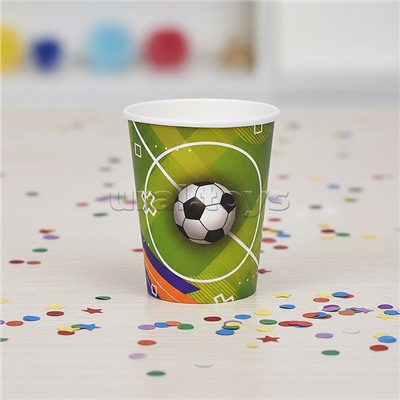 Набор посуды одноразовой "Футбол" стаканы (10 шт)