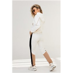 Костюм спортивный без начеса 44001 (Белый)