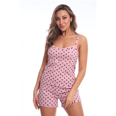 Пижама с шортами Лето 046 (Розовый)