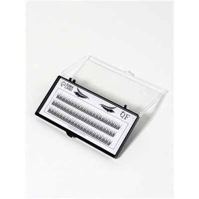 Набор накладных ресниц «Ласточкин хвост», пучки, 10 мм, толщина 0.07 мм, изгиб С, 12 D