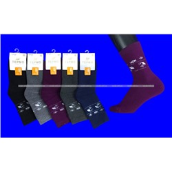 Шугуан термоноски женские внутри махра СНЕЖИНКИ