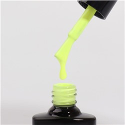Гель лак для ногтей, неоновый, трехфазный, 8 мл, LED/UV, жёлтый (16)