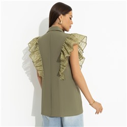 Жилет комбинированный, Это восторг (dark green)