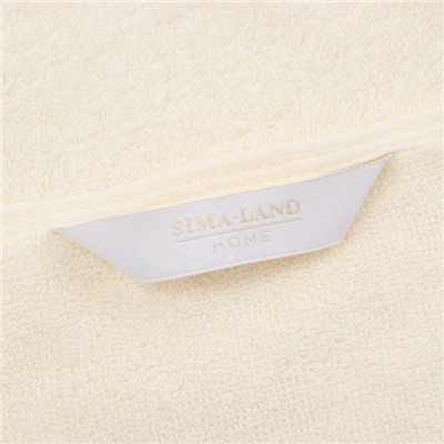 Полотенце махровое SL HOME: Floral «Айвори» 30×60 см, хлопок 100%, бежевое