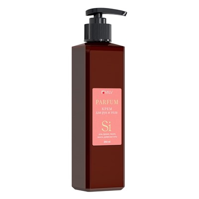 Крем для рук и тела парфюмированный MILV восстанавливающий, по мотивам ARMANI SI, 250 мл