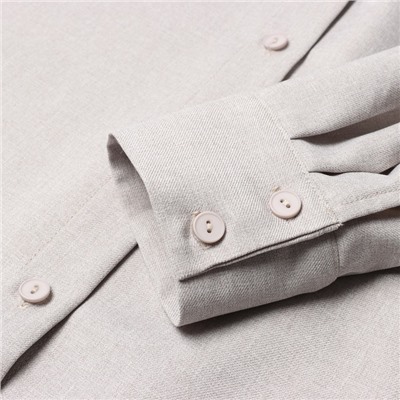 Блузка женская MIST plus-size, размер 58, серо-бежевая