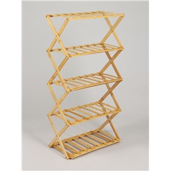 Подставка для цветов Greengo, 5 полок, 50×25×89 см, напольная, бамбук