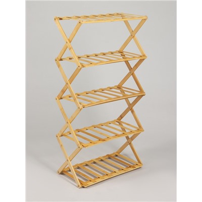 Подставка для цветов Greengo, 5 полок, 50×25×89 см, напольная, бамбук