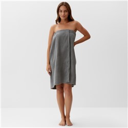 Полотенце - парео банное «Этель», 75×150 см, серое