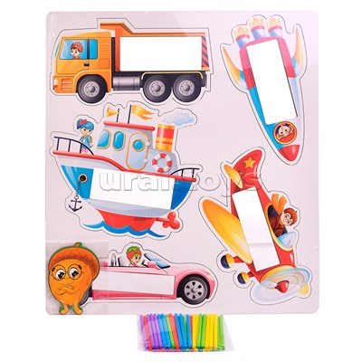 Обучающая игра "Счётные палочки. Транспорт"