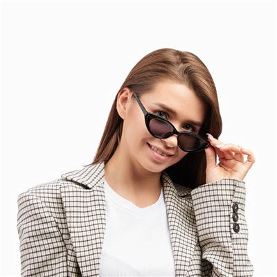 Очки солнцезащитные женские OneSun, uv 400, дужка 14 см, ширина 15 см, линза 4.2×6.5 см, черные