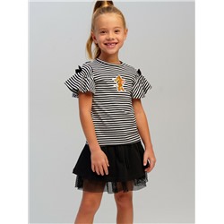 Фуфайка трикотажная для девочек (футболка)