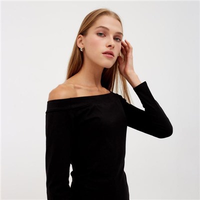 Боди женское MINAKU: Basic lines, цвет чёрный, размер 48