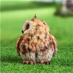 Садовая фигура из полистоуна «Филин», 14×13×11 см