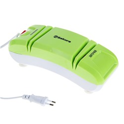 Точилка для ножей Sakura SA-6604GR, электрическая, 120 Вт, зелёная