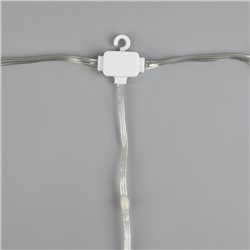 УЦЕНКА Умная гирлянда «Занавес», 2×2 м, IP20, 400 LED, USB, приложение, серебристая нить, свечение RGB