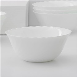 Салатники Luminarc Trianon, 1 л, d=18 см, набор 6 шт., стеклокерамика, белые