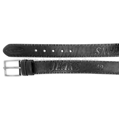Ремень джинсовый INTERBELT Black 4 см 41905-41906