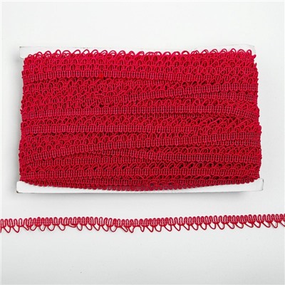 Тесьма декоративная «Фестоны», фуксия, 50 метров