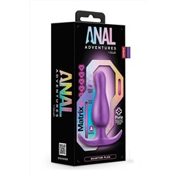 Фиолетовая анальная пробка The Quantum Plug - 8,9 см.