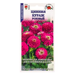 Семена Цинния «Кураж Розовый», 0.2 г, «Золотая Сотка Алтая»