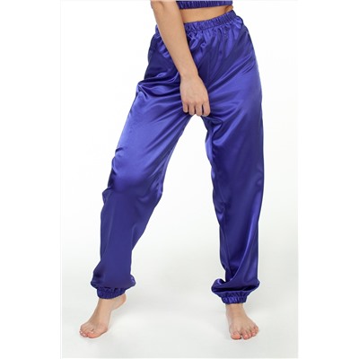 Брюки женские атлас  802/02/Синий