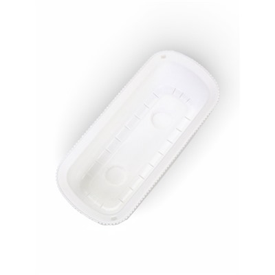 Кашпо для цветов «Стрип», 1.7 л, 29×13×9.2 см, пластиковое, со вставкой, белое